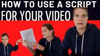 Record a Video With Script while Looking at the Camera - How to Be Natural On Camera