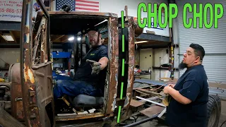 @RobbyLayton Model AA Wrecker Build(Part 5) Chopping A 100 Year Old Truck In Half