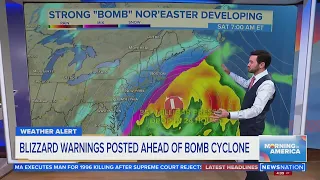 Blizzard warnings posted ahead of bomb cyclone | Morning in America