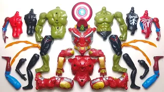 MERAKIT MAINAN HULKBUSTER VS HULK AND VENOM VS SPIDER-MAN - SUPERHERO AVENGERS