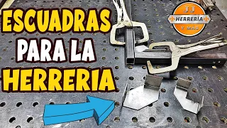 📐 COMO HACER ESCUADRAS  PARA LA HERRERIA DE UNA MAERA FACIL Y ECONOMICA 👨🏻‍🏭