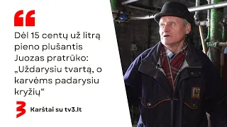 15 centų už litrą pieno gaunantis Juozas pratrūko: „Uždarysiu tvartą, o karvėms padarysiu kryžių“