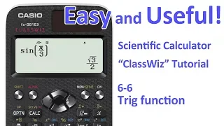 ClassWiz Calculator Tutorial - Algebra2 6-6 Trig function