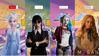 My Talking Angela 2 || Cosplay || Wednesday Addams vs M3gan vs Elsa vs Harley Quinn