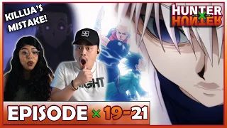 KILLUA VS ILLUMI! KILLUA'S HORRIBLE MISTAKE | Hunter x Hunter Episode 19,20,21 Reaction