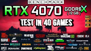 RTX 4070 Test in 40 Games // 1080p - 1440p - 2160p // Benchmark
