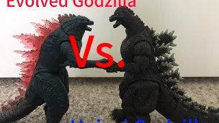 Evolved Godzilla Vs. Heisei Godzilla (Stop Motion)