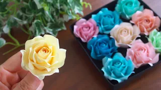 100均メモ用紙で作るバラの花の作り方 - DIY How to Make Paper Roses