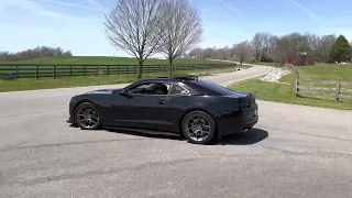 Straight piped cammed 5th Gen Camaro pulls and revs