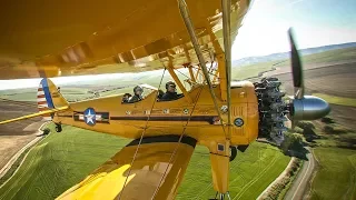 Flying a 1942 Boeing Stearman with the man who flies our Veterans for free