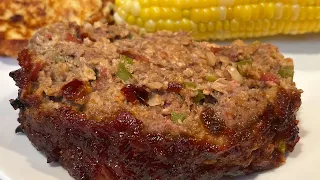 Homemade Meatloaf with Pepper & Onion Relish - Simple and Delicious