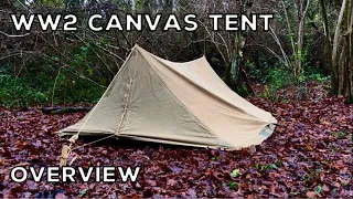 VINTAGE TENT - British WW2 Model Bivouac Tent OVERVIEW