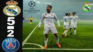 Real Madrid Vs PSG 5-2 All Goals 1st 2nd Leg UCL 2017-2018