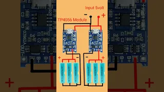 How to make 3.7volt lithium battery charger with Tp4056 Module #Shorts