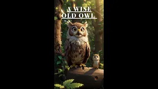 Wise Old Owl🦉  | English Stories for Kids | Moral Stories | Learning Videos for Kids #youtubeshorts