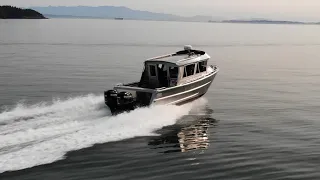 Rauch Aluminum Boats custom 26' full cabin bay boat