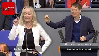 Zahnärztin wettert im Bundestag gegen Impfung - Lauterbach weist sie umgehend zurecht
