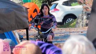Jenna Ortega Filming Beetlejuice 2