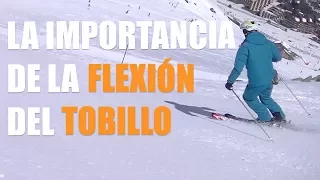 Como esquiar bien : la FLEXIÓN de los tobillos CON y SIN