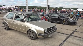 750HP Volkswagen Golf 2 VR6 Turbo Syncro vs 740HP Porsche 991 Turbo S ES700