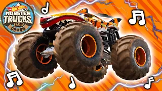 "Fear the Frenzy" REMIX! | Tiger Shark's Official Music Video | Hot Wheels Monster Trucks