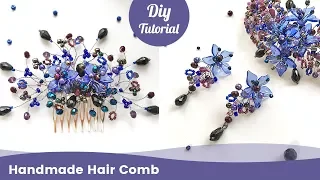 How to Make Handmade Hair Comb. Easy DIY Jewelry Ideas