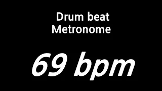 69 bpm metronome drum