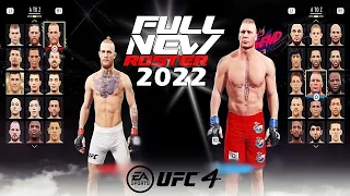 UFC 4 - ALL NEW ROSTER 2022 | Ratings, Fighter Visuals & More