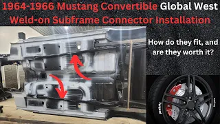 1964-1966 Mustang Convertible Global West Weld-On Subframe Connector Installation.