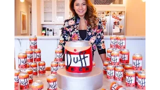 Duff Beer Can Cake