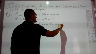 somme des entiers de 1 à 100