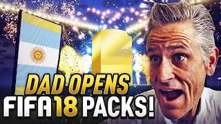 DAD OPENS FIFA 18 PACKS !! 😍⚡- FIFA 18 PACK OPENING