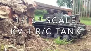 1/16 RC KV-1 off roading WW2 tank
