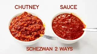 Schezwan Sauce VS Szechuan Chutney Recipe 2 Ways - CookingShooking