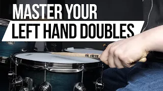 MASTER YOUR LEFT-HAND DOUBLES | Five exercises I used to fix my left-hand double strokes!