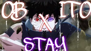 The Kid LAROI, Justin Bieber - STAY - «' OBITO UCHIHA '» || NARUTO AMV 😨