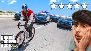 ESCAPING FIVE STAR WANTED LEVEL WITH CADDY | GTA 5 Malayalam