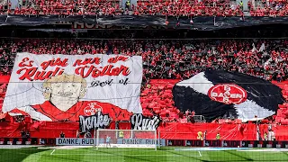 #DankeRudi – Choreo auf der Nordkurve zum Abschied von Rudi Völler