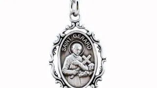 Sterling Silver St. Gerard Patron Saint Medal