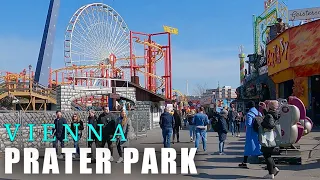 Prater Vienna, March Walking Tour 4K UHD