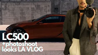 My Shoot in LA Driving an LC 500 in ProperCloth