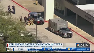 12 Houston students injured after cell phone battery explodes