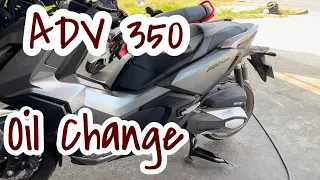 Honda ADV350 Remove oil Change V Moto