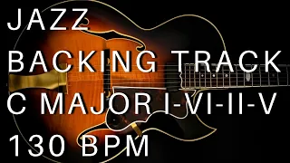 Jazz Guitar Backing Track 1 - 6 - 2 - 5  | C Major (Medium Swing)