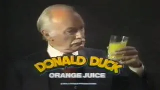 Donald Duck Orange Juice w Ivor Barry and Voice of Donald Duck by Clarence Nash commercial 1980