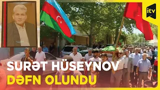 Surət Hüseynov Gəncədə torpağa tapşırıldı