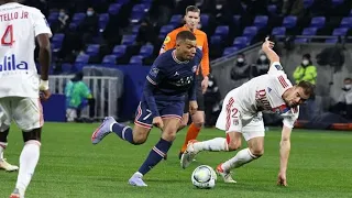 Kylian MBappé vs Olympique Lyon (Away) Ligue 1 (09/01/2022) Highlights