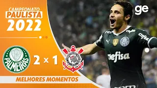 PALMEIRAS 2 X 1 CORINTHIANS | MELHORES MOMENTOS | 6ª RODADA PAULISTA 2022 | ge.globo