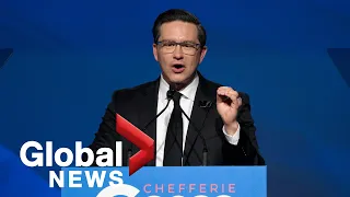 Pierre Poilievre promises to defeat Liberals, says Conservatives are "one party serving one country"