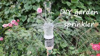 How Easy to Make a Garden Sprinkler from a  Bottle